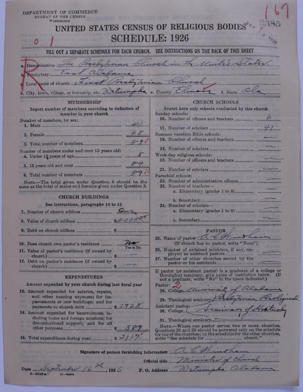 Scan of Presbyterian Church in the United States: 2385