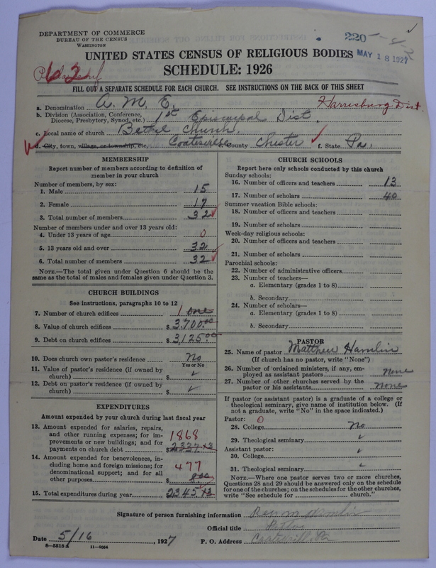 Scan of African Methodist Episcopal Church: 220