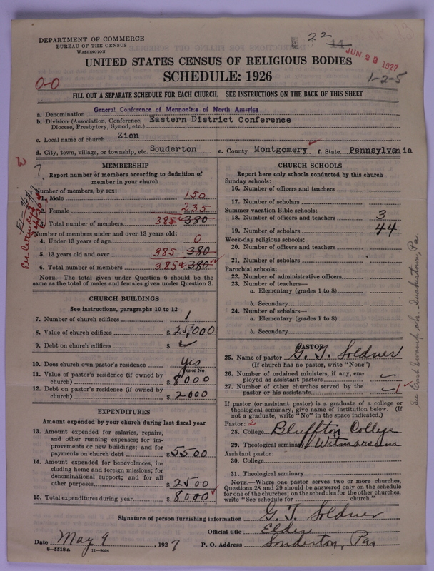 Scan of General Conference of the Mennonite Church of North America: 22