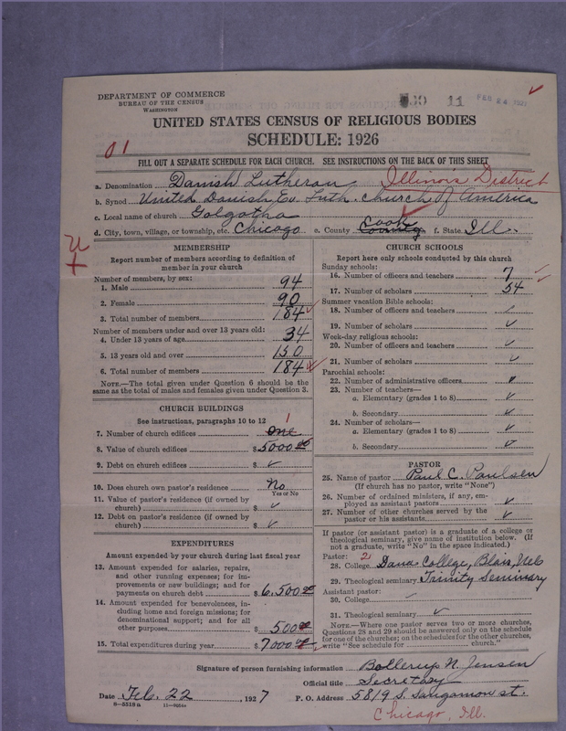 Scan of United Danish Evangelical Lutheran Church in America: 11