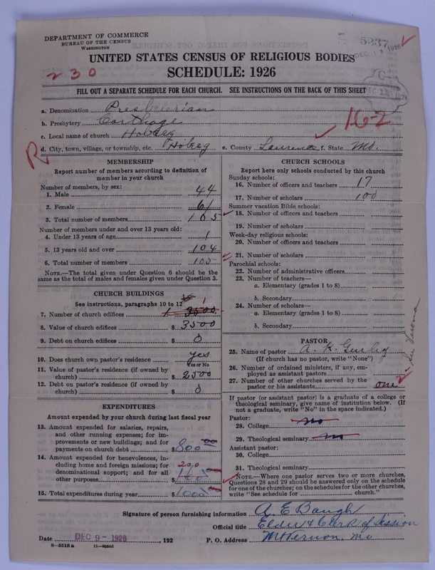 Scan of Presbyterian Church in the United States of America: 5237