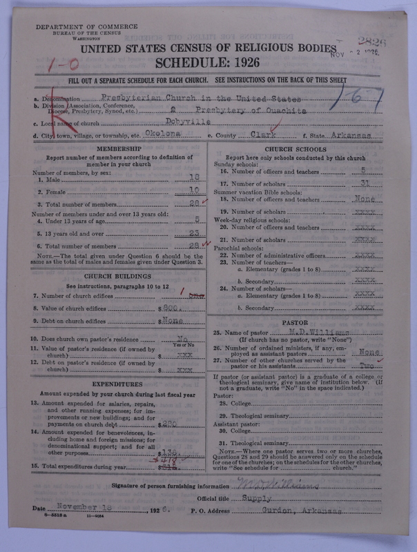 Scan of Presbyterian Church in the United States: 2826