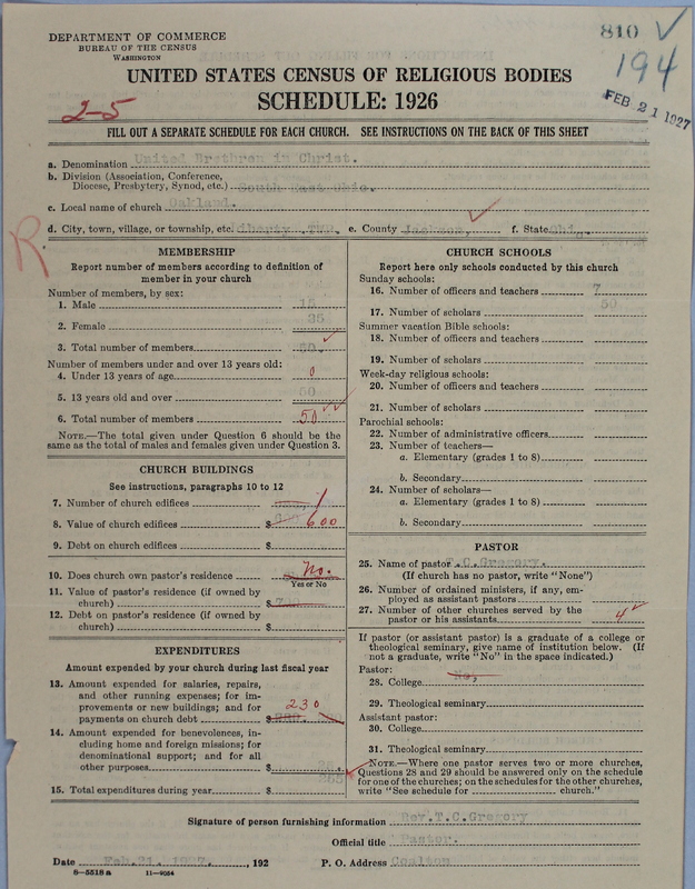 Scan of Church of the United Brethren in Christ: 810