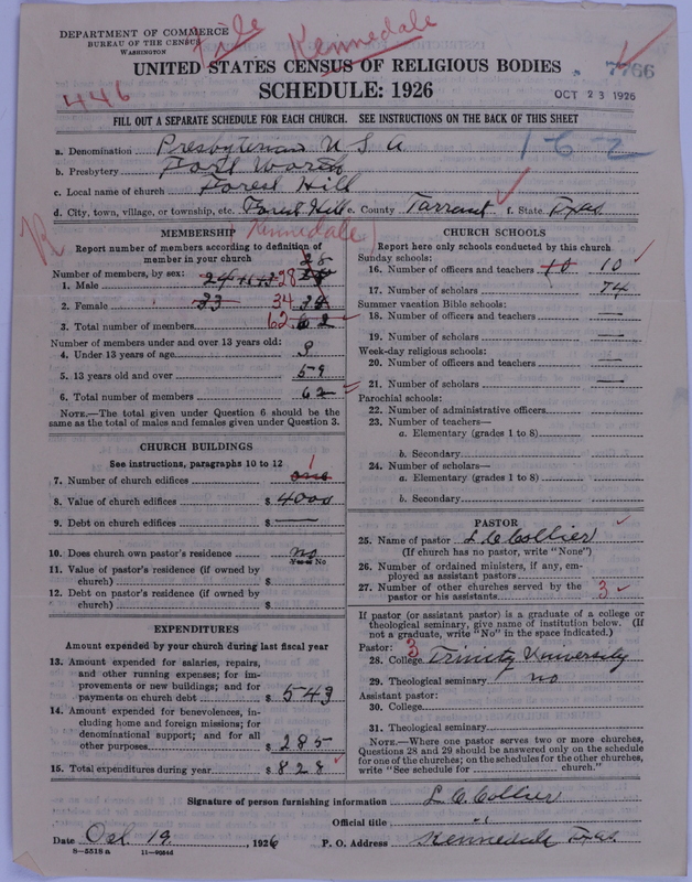 Scan of Presbyterian Church in the United States of America: 7766