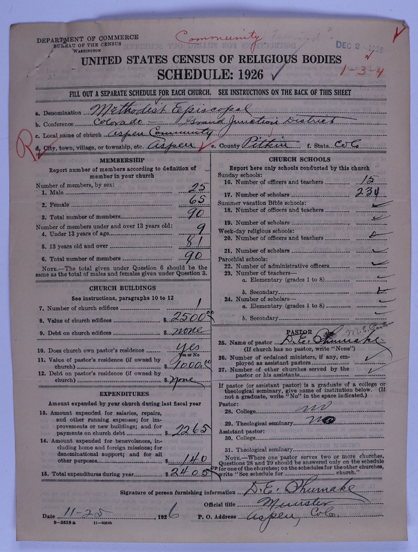 Scan of Federated Churches:
