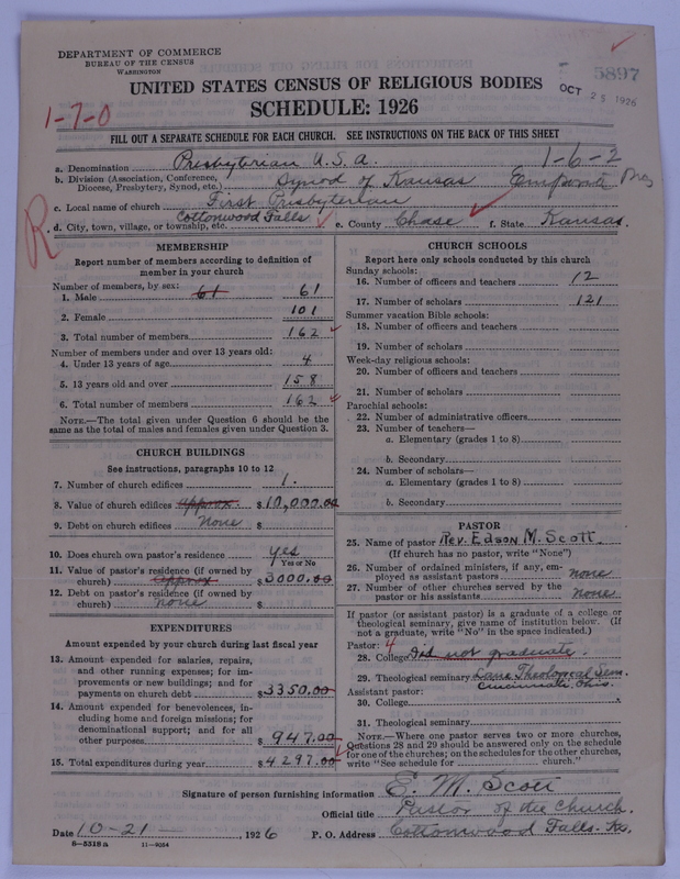 Scan of Presbyterian Church in the United States of America: 5897