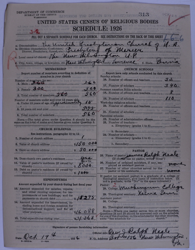 Scan of United Presbyterian Church of North America: 313