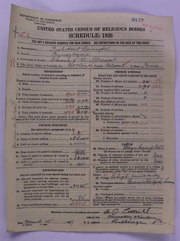 Scan of Protestant Episcopal Church: 2117