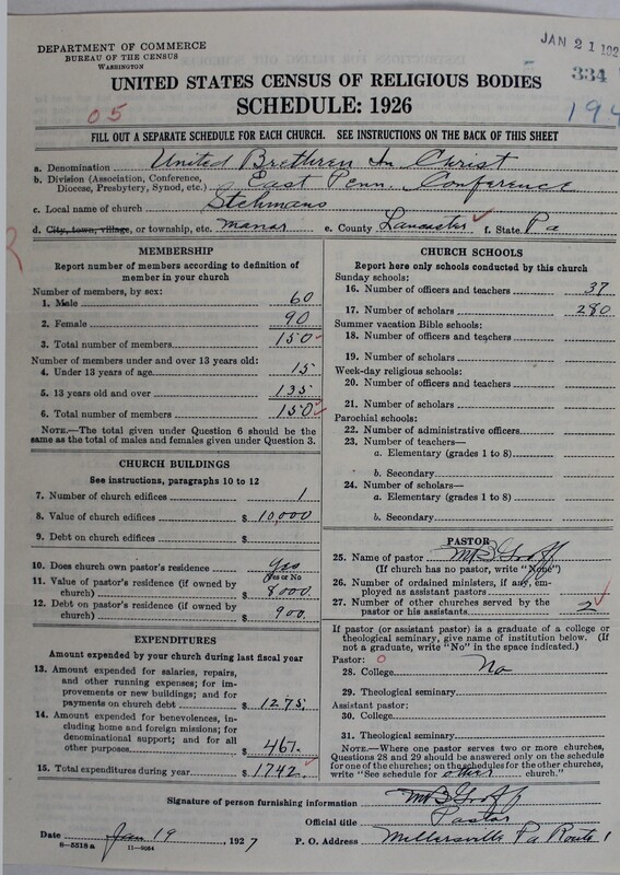 Scan of Church of the United Brethren in Christ: 334