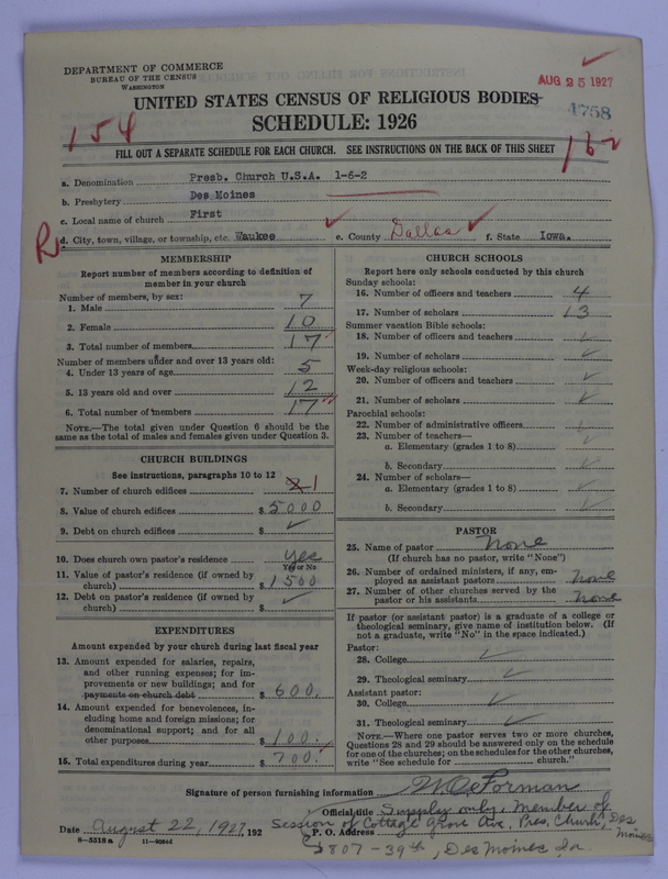 Scan of Presbyterian Church in the United States of America: 4758