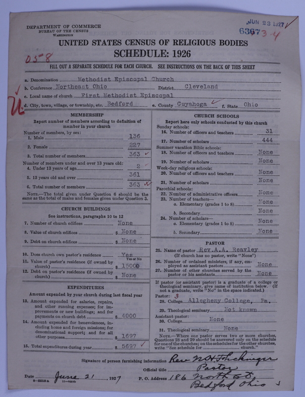 Scan of Methodist Eiscopal Church: 6367