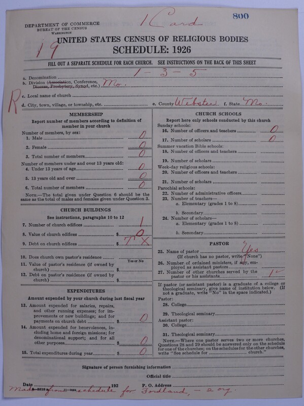 Scan of Methodist Protestant Church: 800