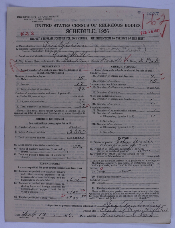 Scan of Presbyterian Church in the United States of America: 5537