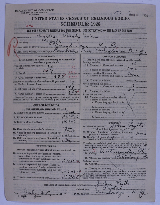 Scan of United Presbyterian Church of North America: 77