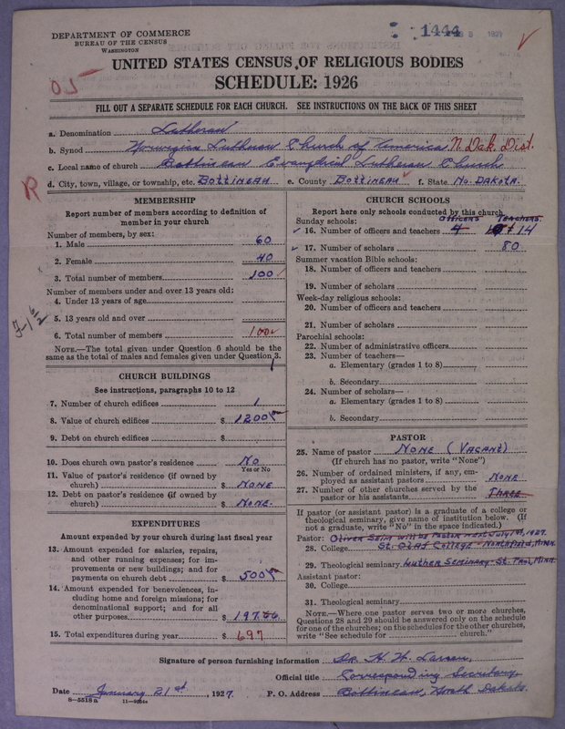 Scan of Norwegian Lutheran Church of America: 1444