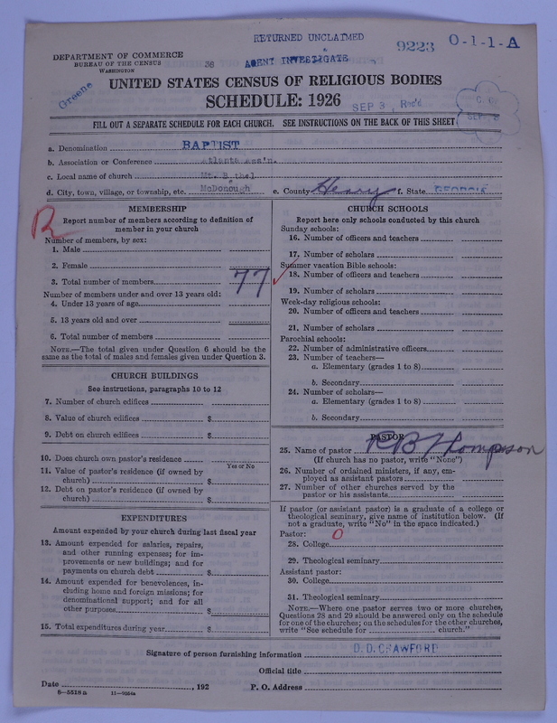 Scan of Negro Baptists: 9223