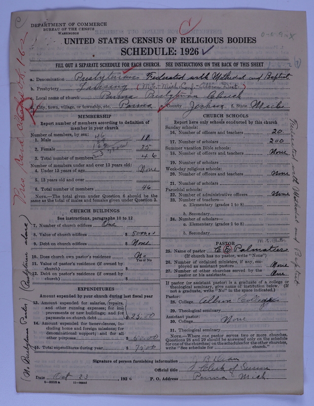 Scan of Federated Churches: