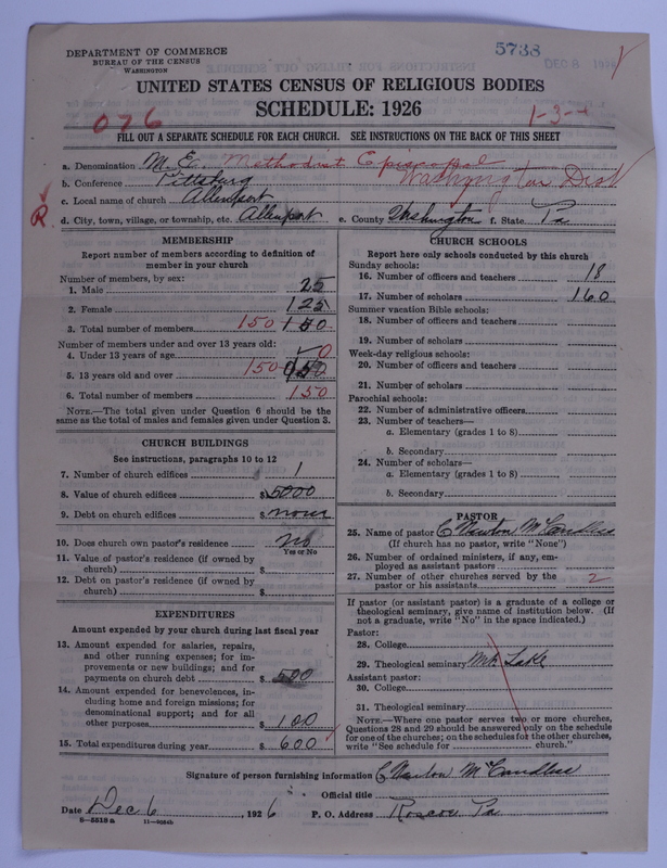 Scan of Methodist Episcopal Church: 5738