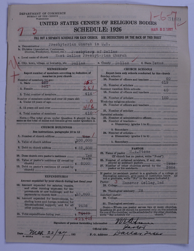 Scan of Presbyterian Church in the United States: 3169