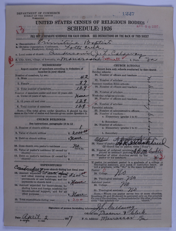 Scan of Primitive Baptists: 1227