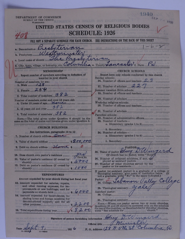 Scan of Presbyterian Church in the United States of America: 1940