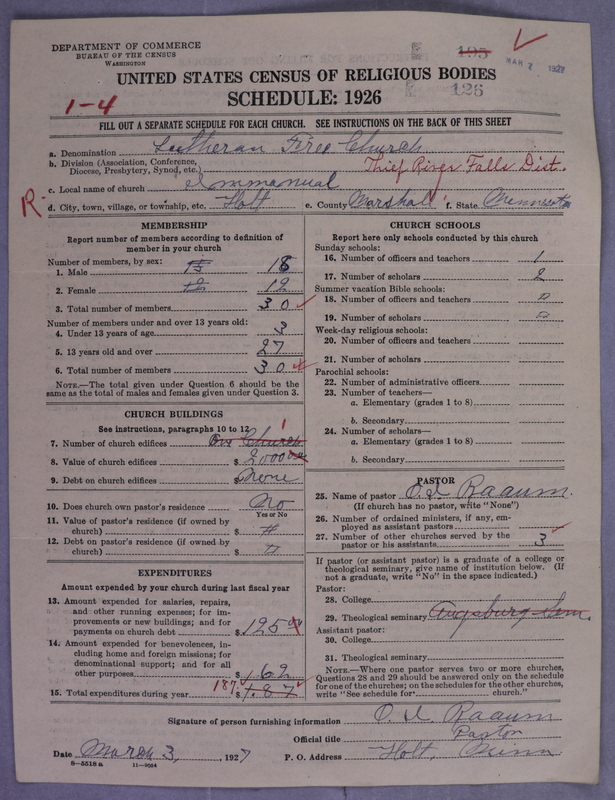 Scan of Lutheran Free Church: 126