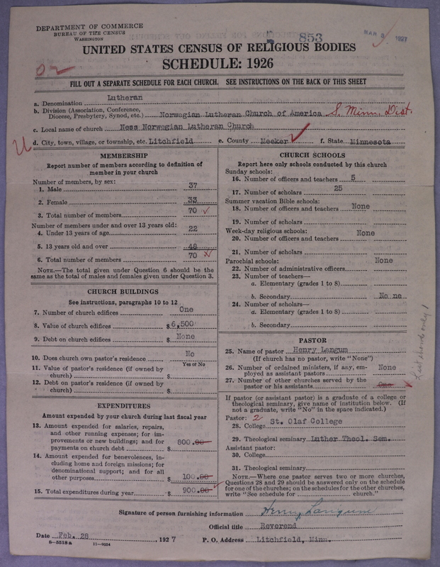 Scan of Norwegian Lutheran Church of America: 853