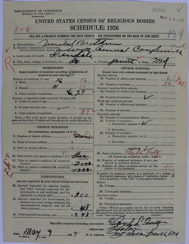Scan of Church of the United Brethren in Christ: 2338