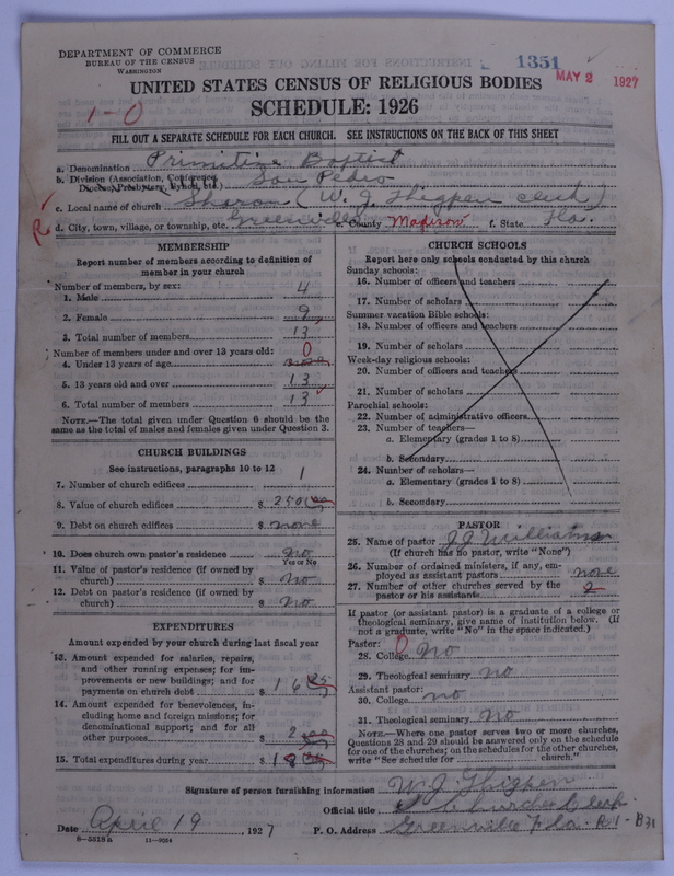 Scan of Primitive Baptists: 1351