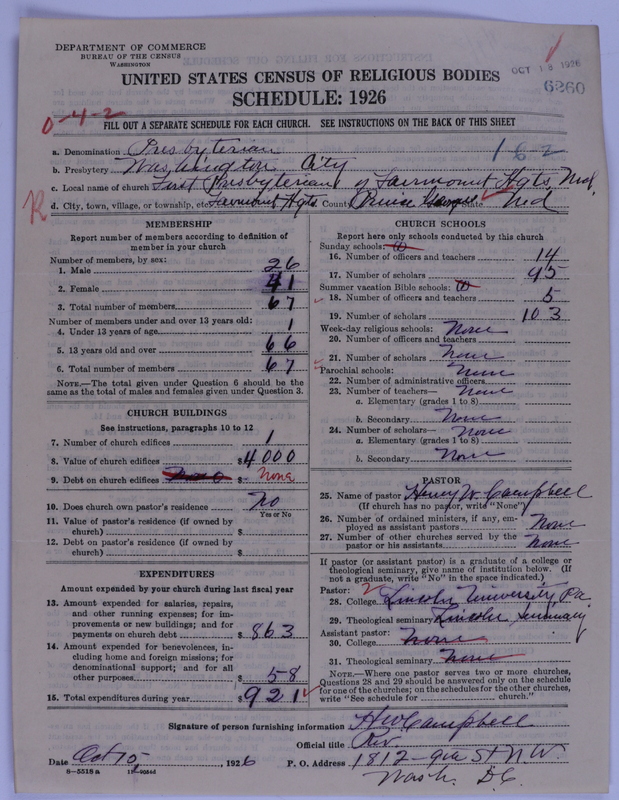 Scan of Presbyterian Church in the United States of America: 6260