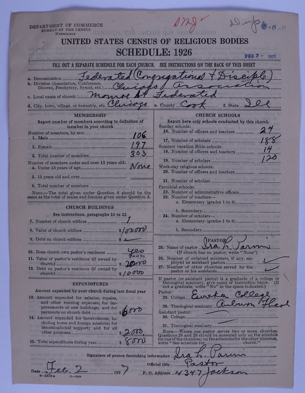 Scan of Federated Churches: 29