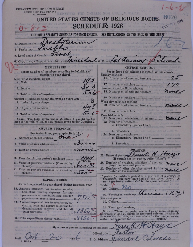 Scan of Presbyterian Church in the United States of America: 8076