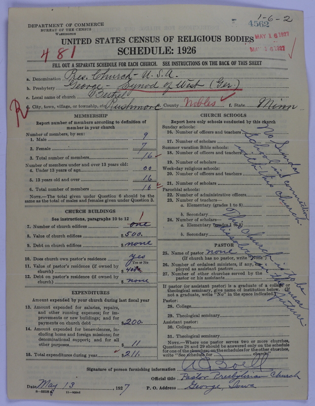 Scan of Presbyterian Church in the United States of America: 4562