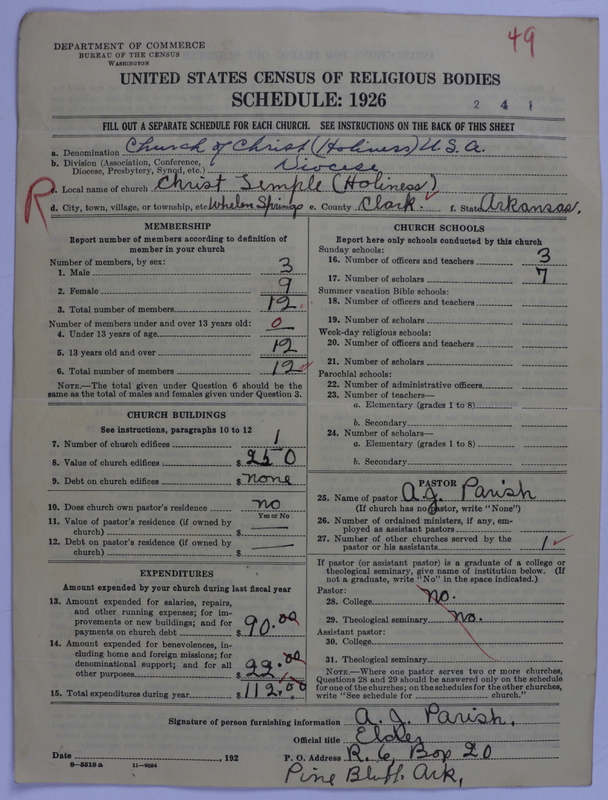 Scan of Church of Christ (Holiness) U.S.A.: 49