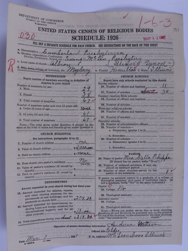 Scan of Cumberland Presbyterian Church: 30