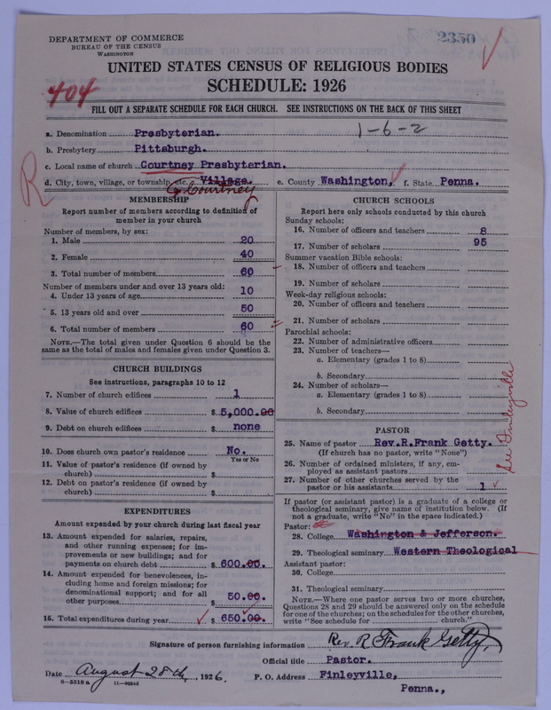 Scan of Presbyterian Church in the United States of America: 2350