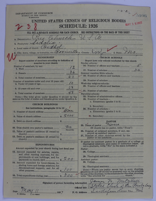 Scan of Presbyterian Church in the United States of America: 5106