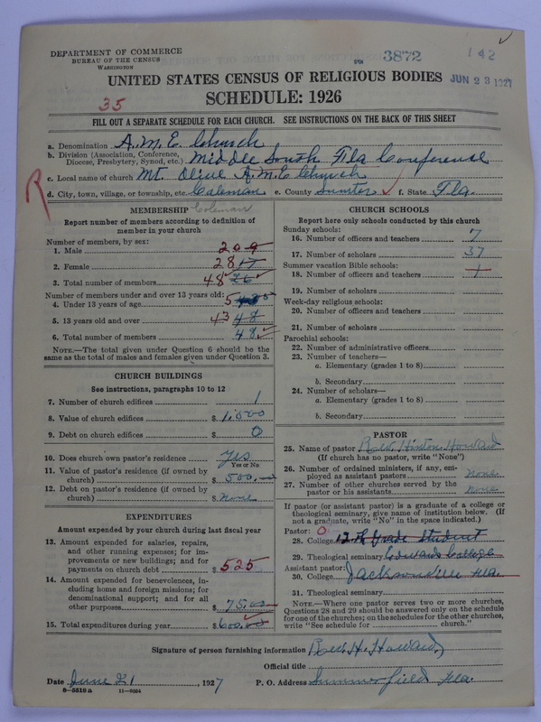 Scan of African Methodist Episcopal Church: 3872
