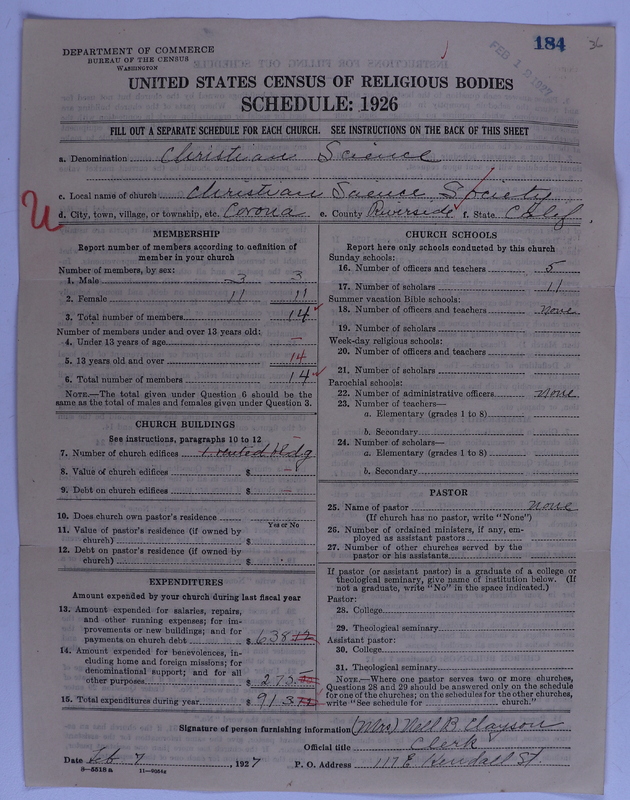 Scan of Church of Christ, Scientist: 184