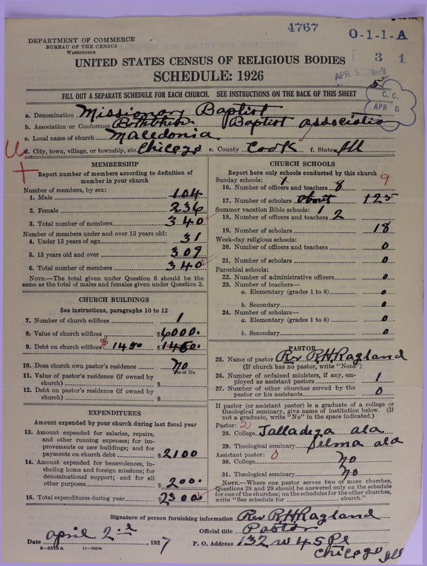 Scan of Negro Baptists: 4767