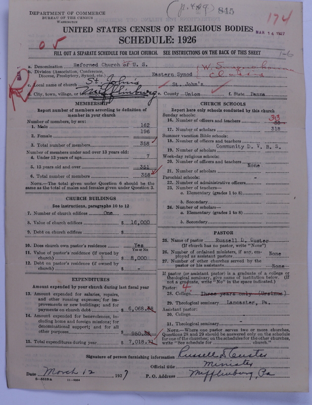Scan of Reformed Church in the United States: 845