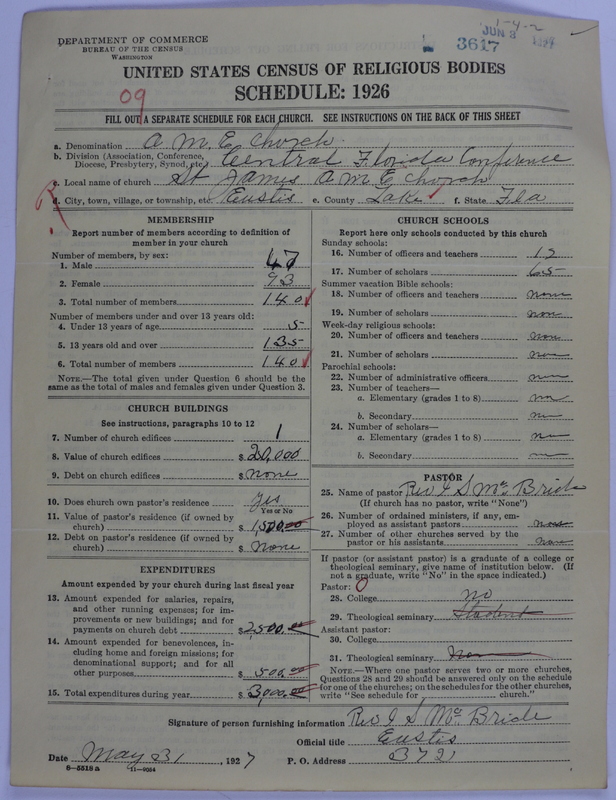 Scan of African Methodist Episcopal Church: 3617