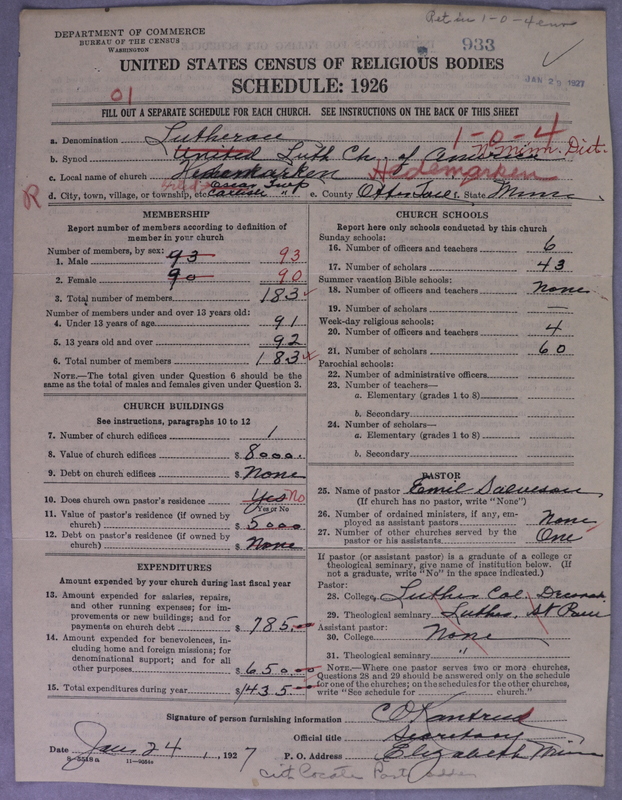 Scan of Norwegian Lutheran Church of America: 933