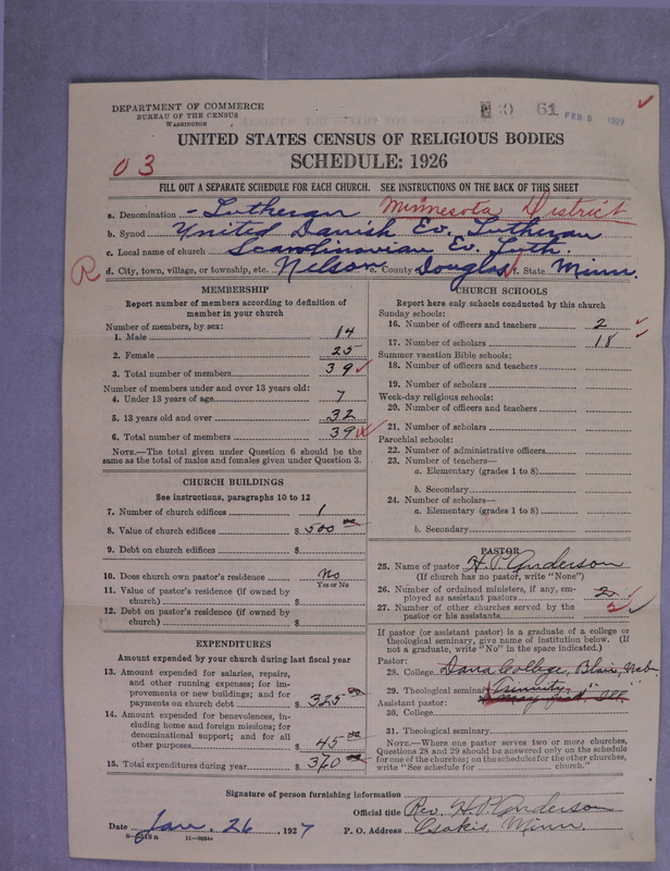 Scan of United Danish Evangelical Lutheran Church in America: 61