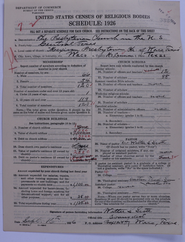 Scan of Presbyterian Church in the United States: 3323