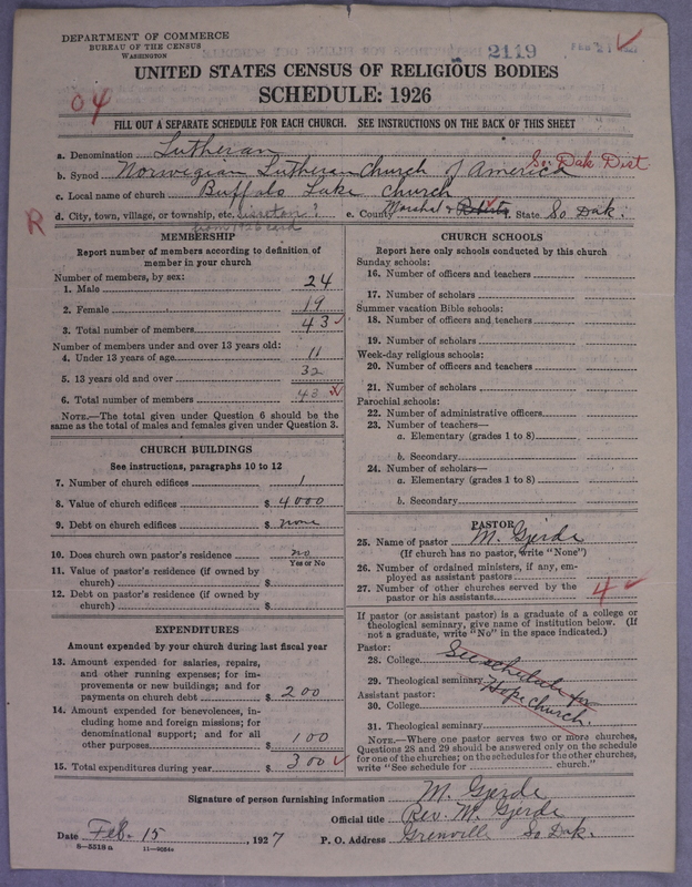 Scan of Norwegian Lutheran Church of America: 2119