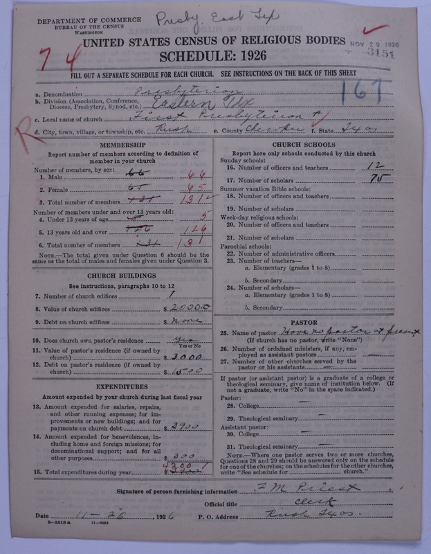 Scan of Presbyterian Church in the United States: 3151