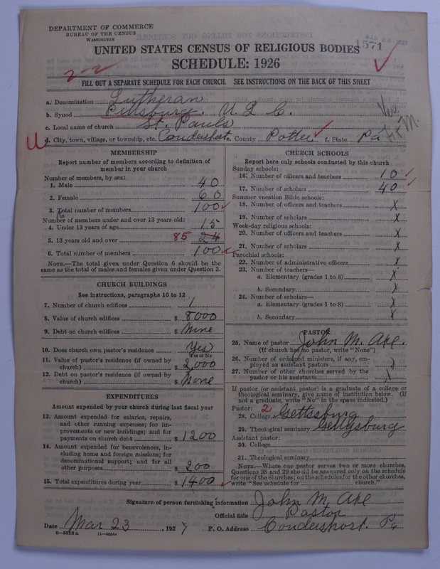 Scan of United Lutheran Church in America: 1571