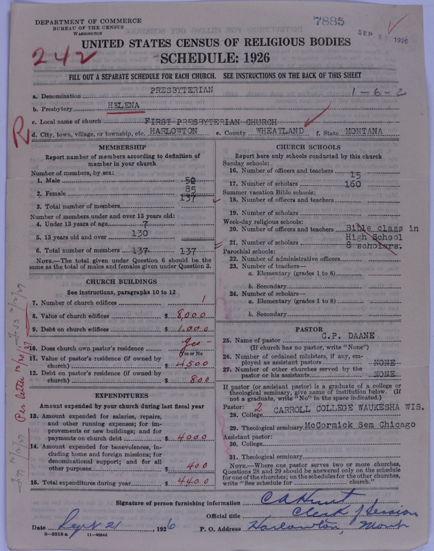 Scan of Presbyterian Church in the United States of America: 7885