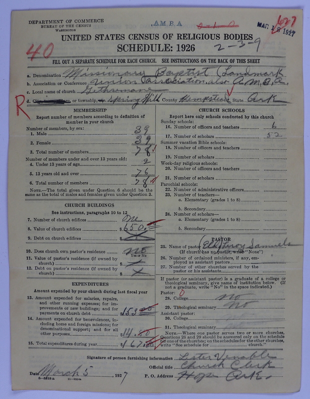 Scan of Landmark Baptist of America: 627